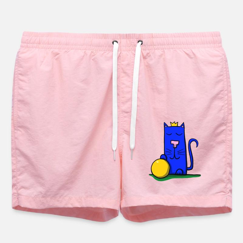Chat avec couronne - Short de bain - rose