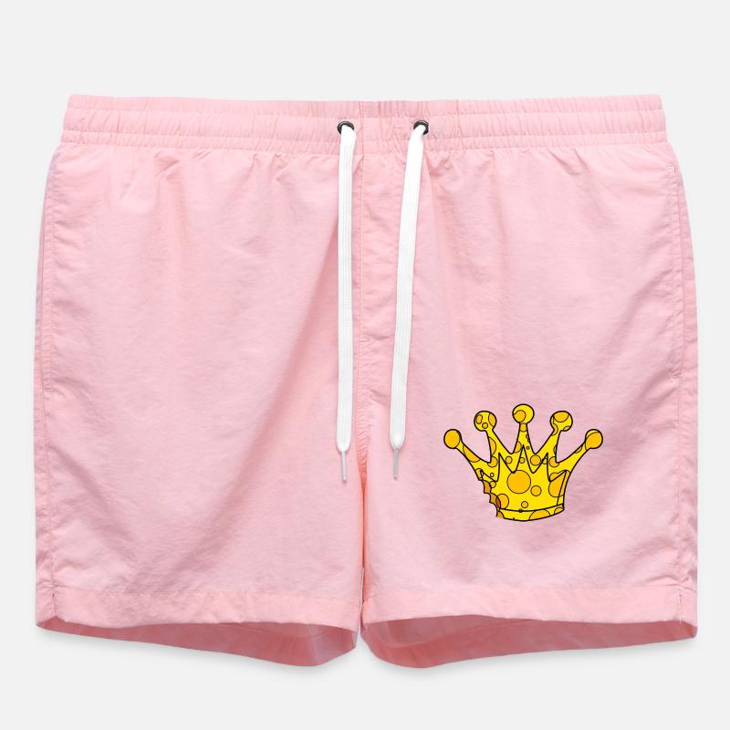 Fromage symbole de la couronne - Short de bain - rose