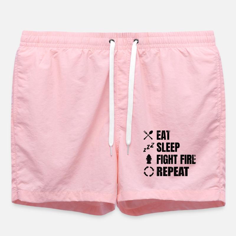 Fire brigade routine - Swim Trunks - pink