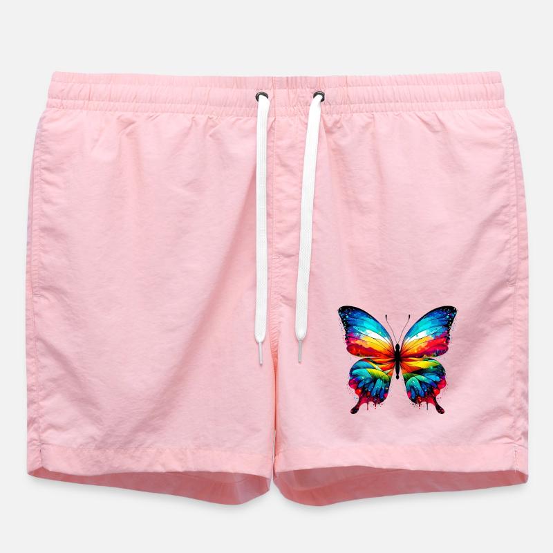 Butterfly - Swim Trunks - pink