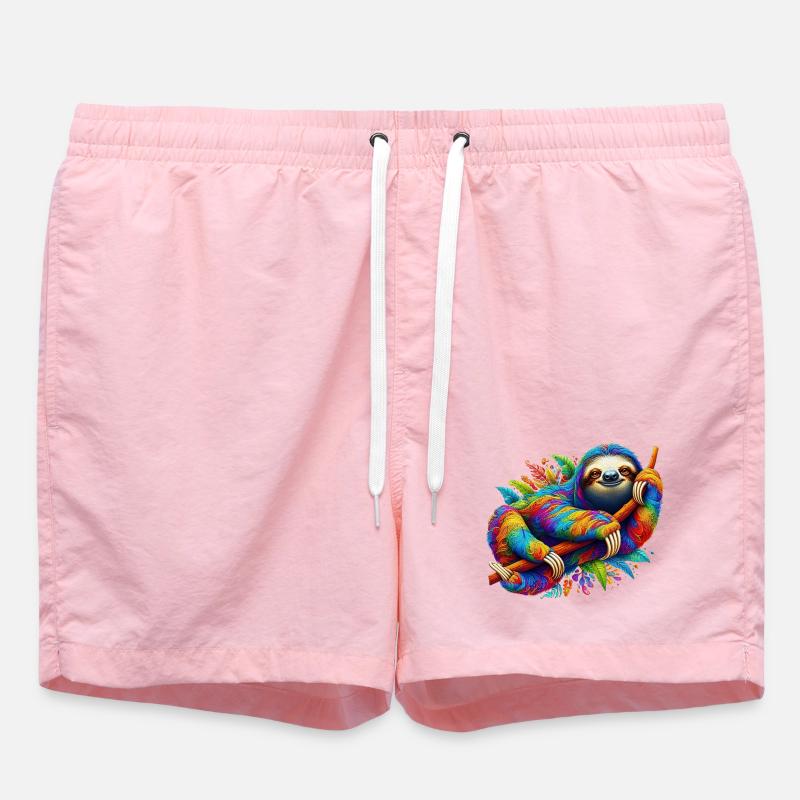 Faultier - Badeshorts - Pink
