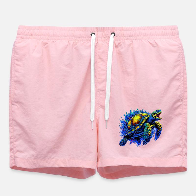 Turtle - Swim Trunks - pink