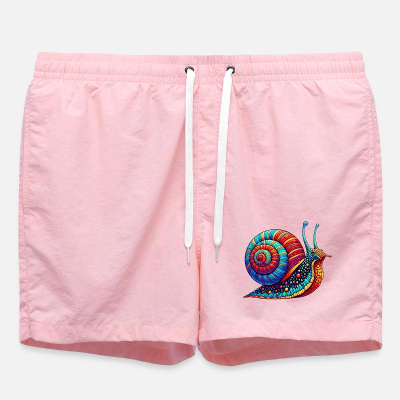 Snail - Swim Trunks - pink