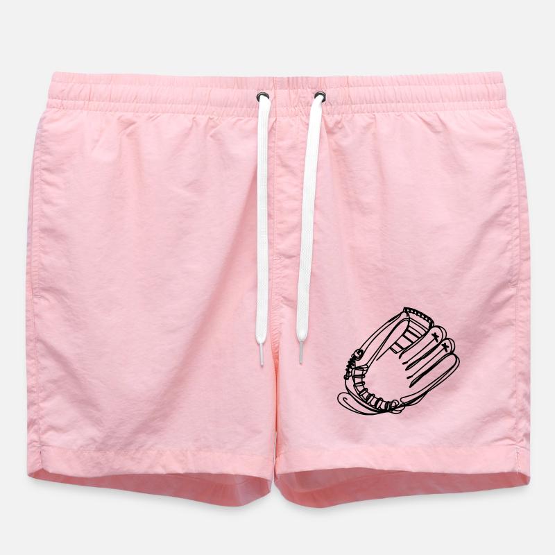 Dessin de gant de baseball - Short de bain - rose