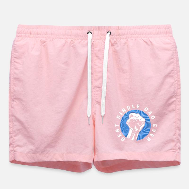 Single Father Dad Single Parent Single - Swim Trunks - pink