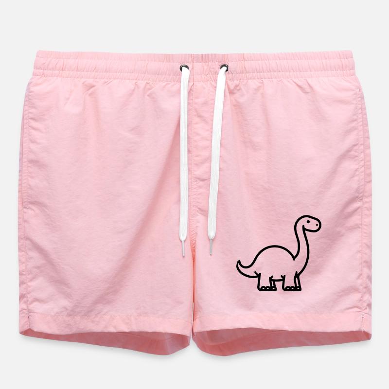 Brontosaure - Short de bain - rose