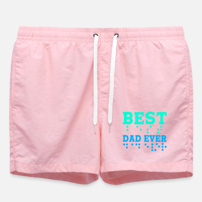 Blind Blindenschrift Braille - Swim Trunks - pink