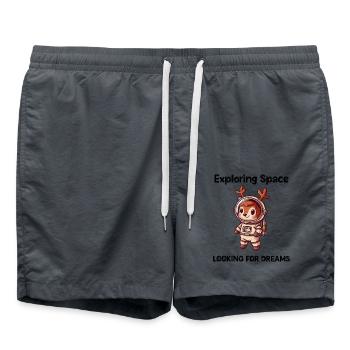 Deer Looking For Dreams Outer Space - Swim Trunks -  - Front