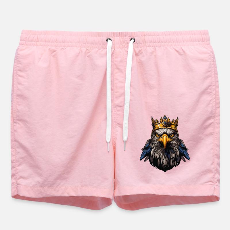 Eagle Crown - Swim Trunks - pink