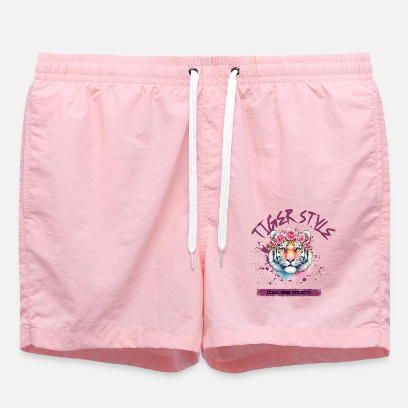Tiger style - Swim Trunks - pink