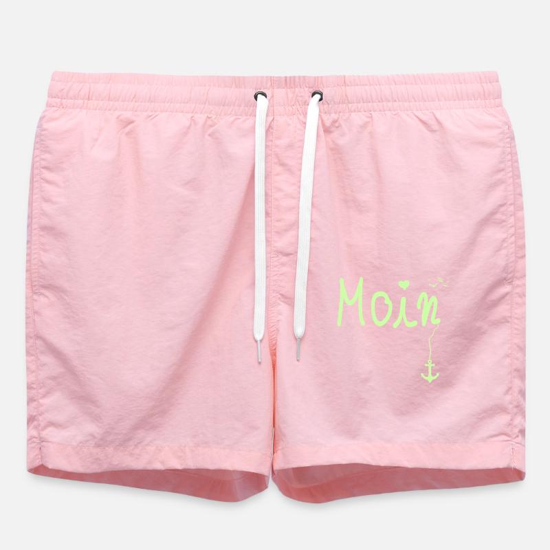 Moin Welcome Moin with Seagull - Swim Trunks - pink