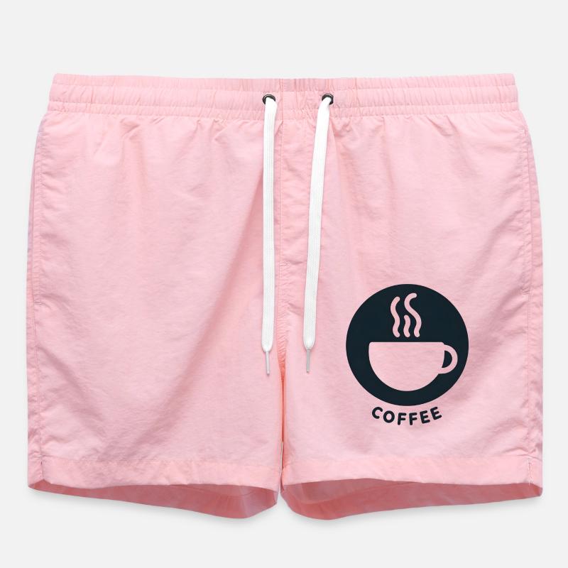 Kaffee Morgen Frühstück - Badeshorts - Pink