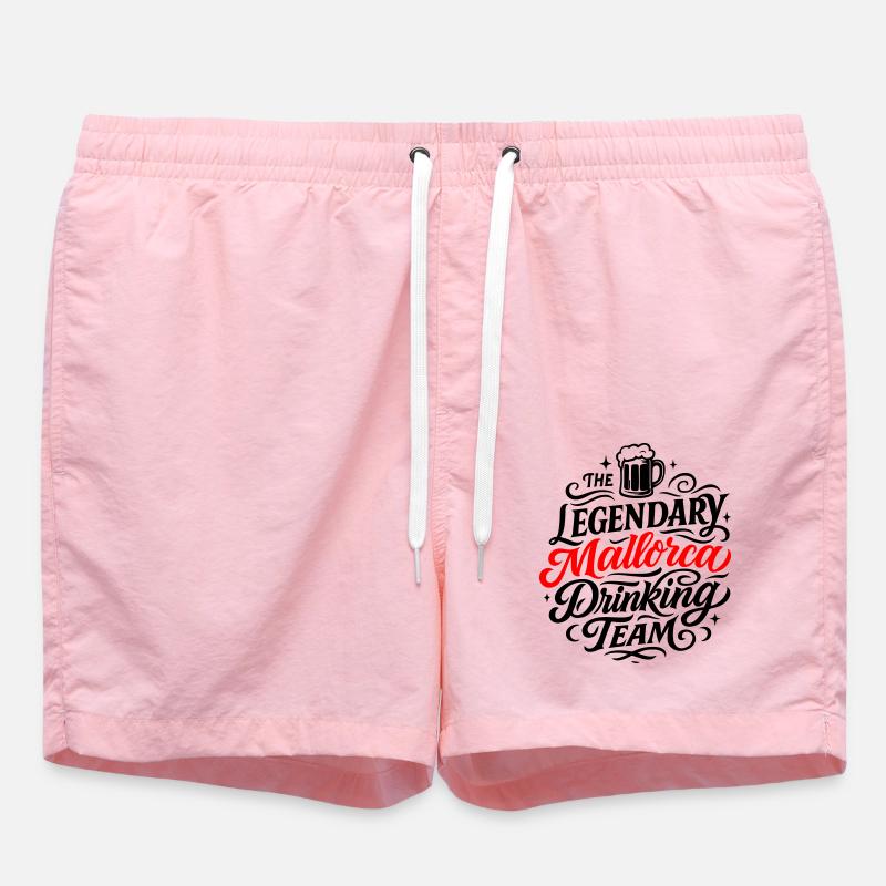 Mallorca Drinking Team Urlaub - Badeshorts - Pink