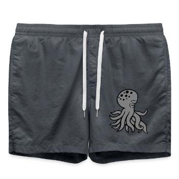 Pieuvre dort triste les yeux fermés fatigué mignon - Short de bain -  - Devant
