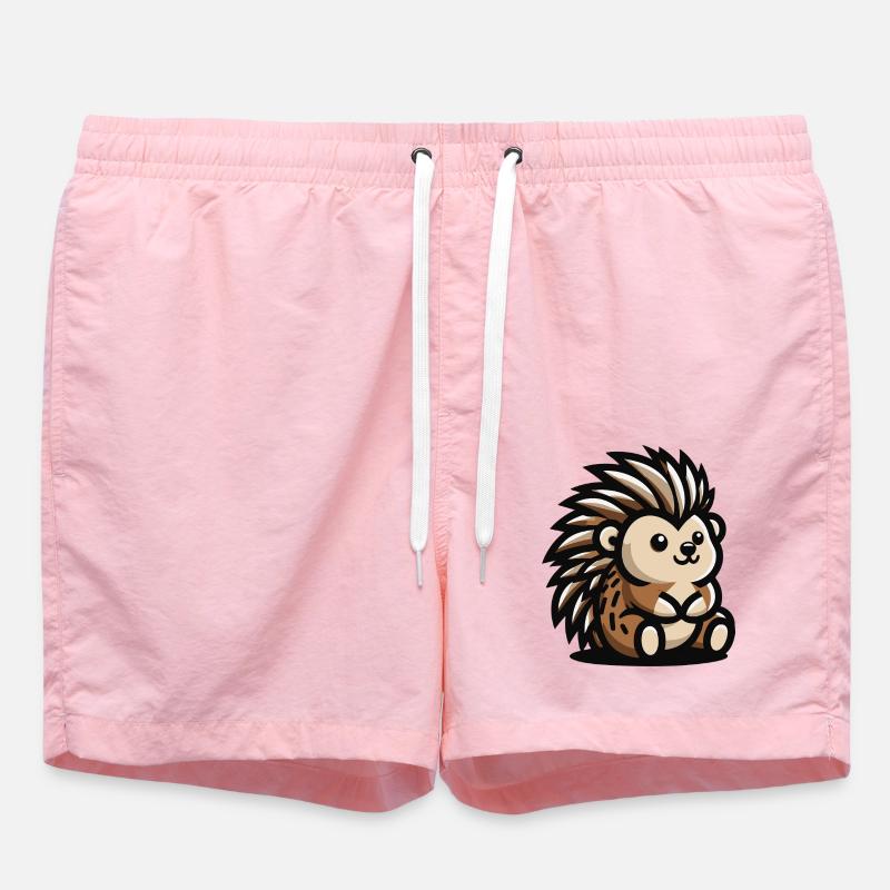 Hérisson hérissé de poils - Short de bain - rose