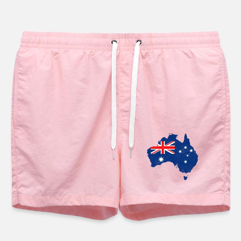 Carte du drapeau de l’Australie - Short de bain - rose