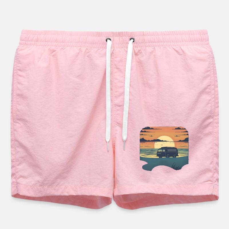 Camper - Swim Trunks - pink