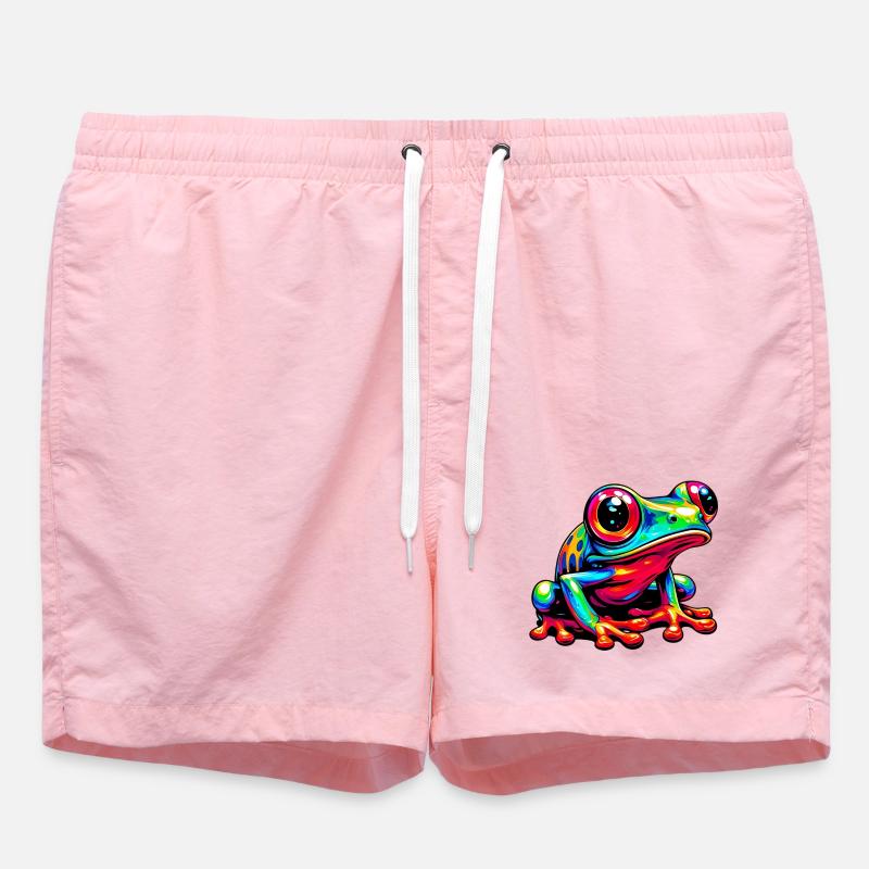 Frog - Swim Trunks - pink