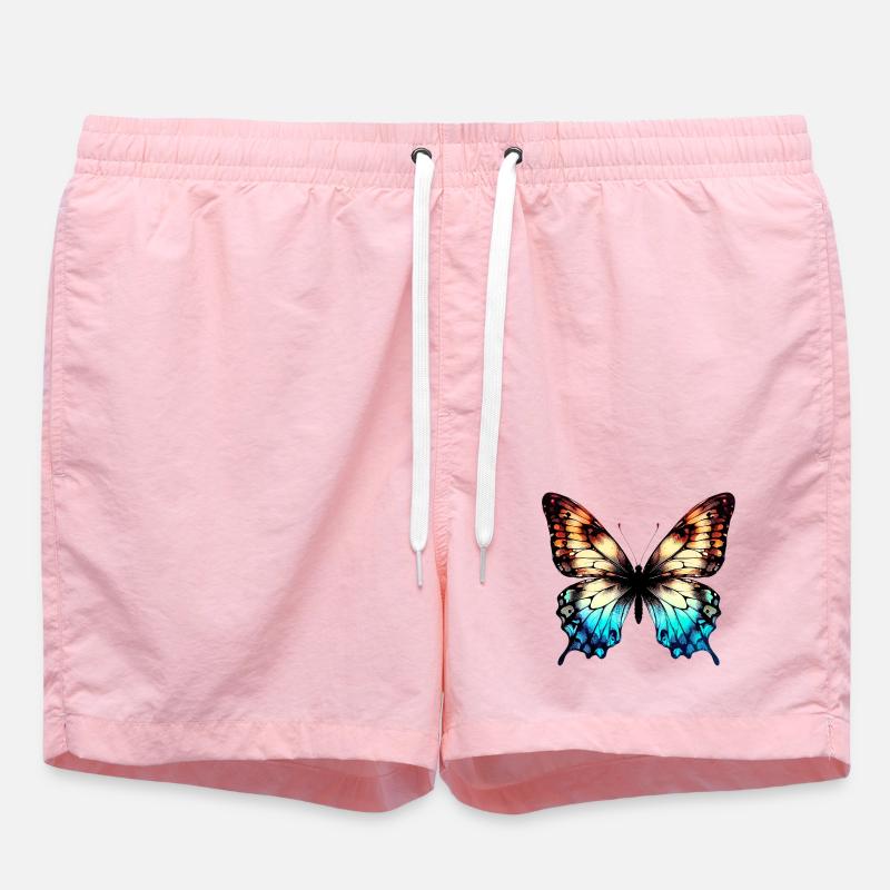 Butterfly - Swim Trunks - pink