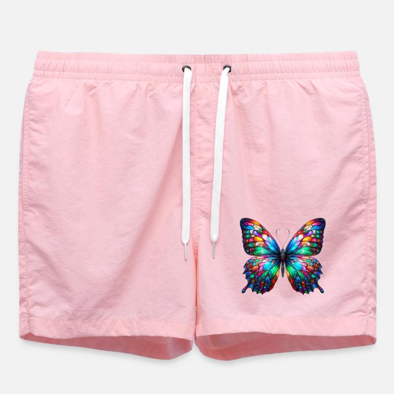 Butterfly - Swim Trunks - pink