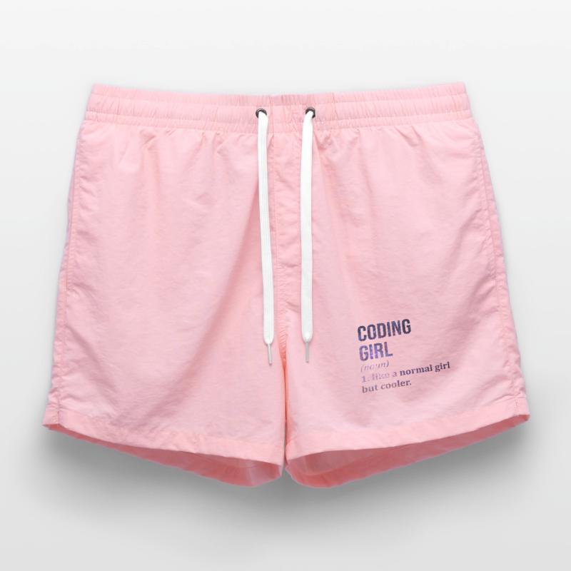 Coding Coding Coding Swim Trunks