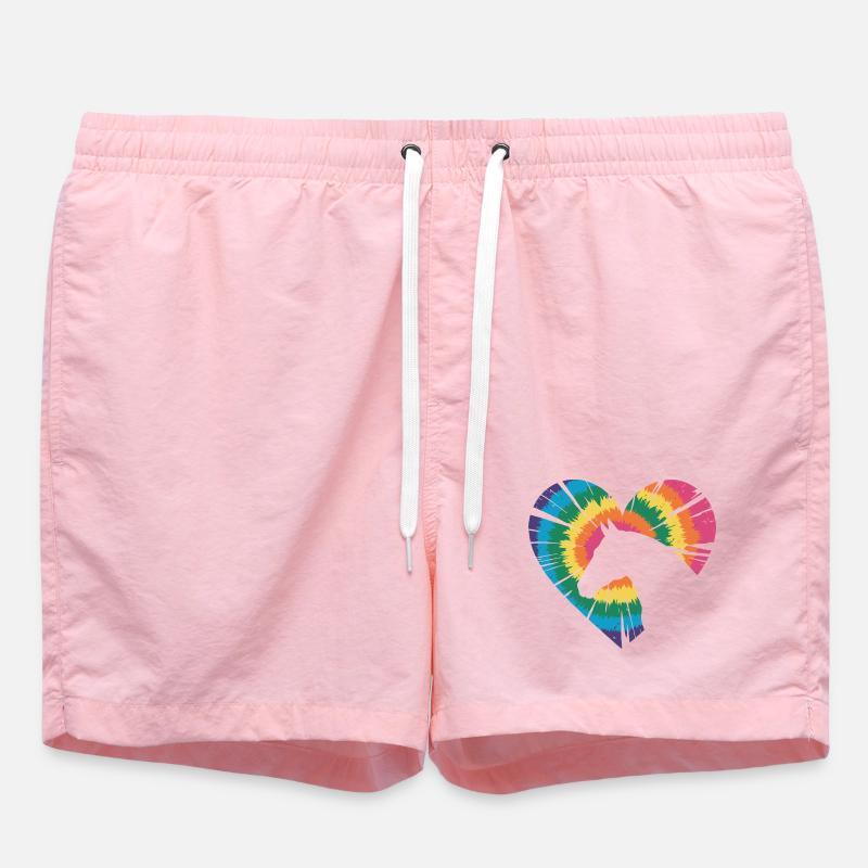 Cheval Tie Dye - Short de bain - rose