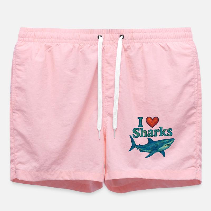 J’adore les requins - Short de bain - rose