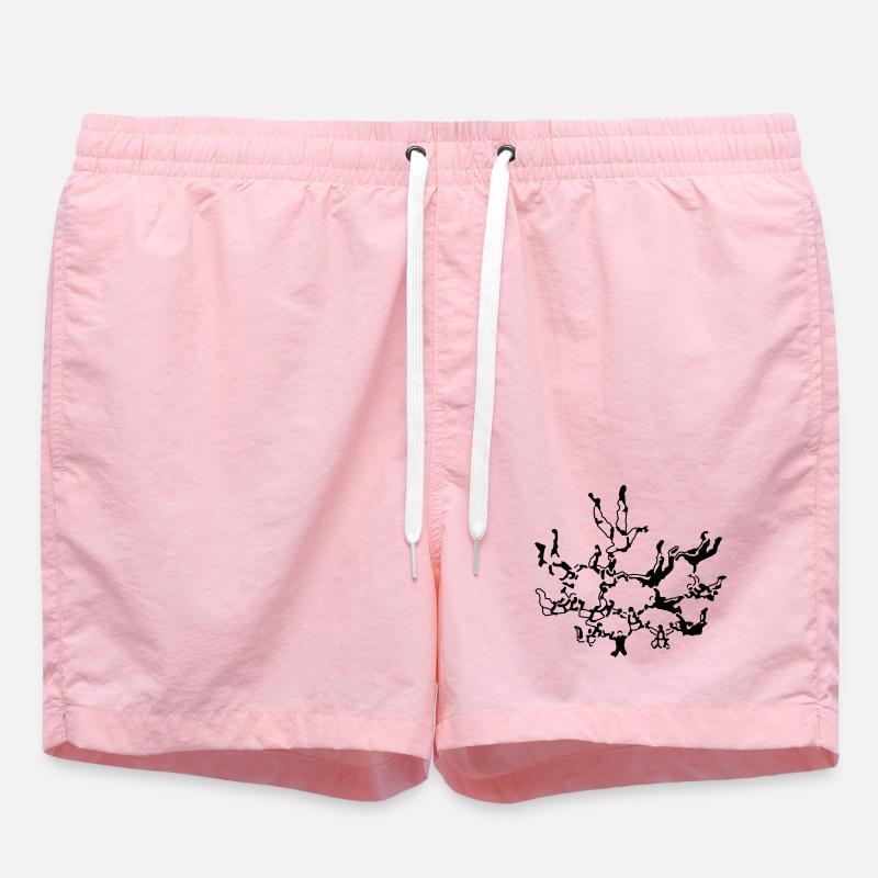 parachutisme - Short de bain - rose