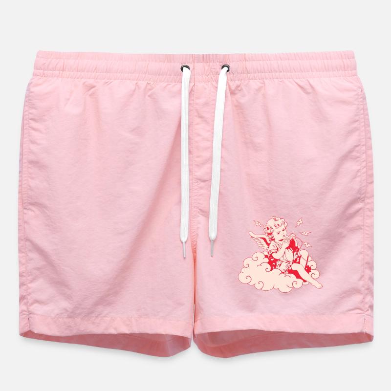 Angry Gaming Cherub – Lag Lightning - Swim Trunks - pink