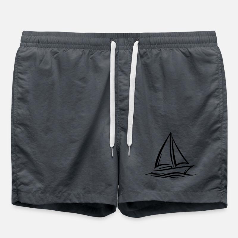 Sailboat - Swim Trunks - undefined