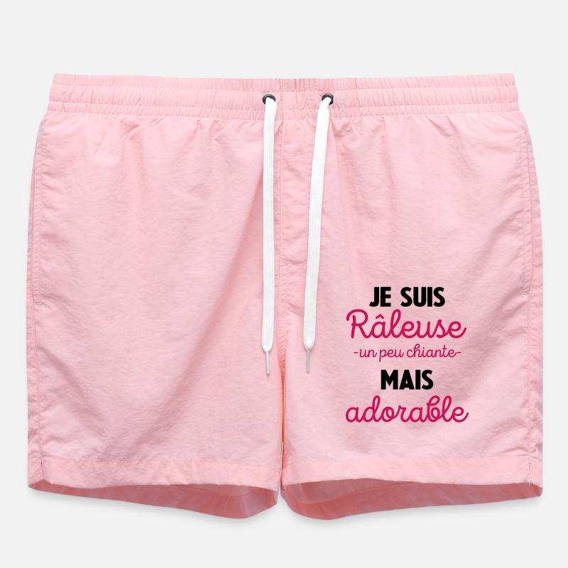 Je Suis Râleuse Un Peu Chiante Mais Adorable - Short de bain - rose