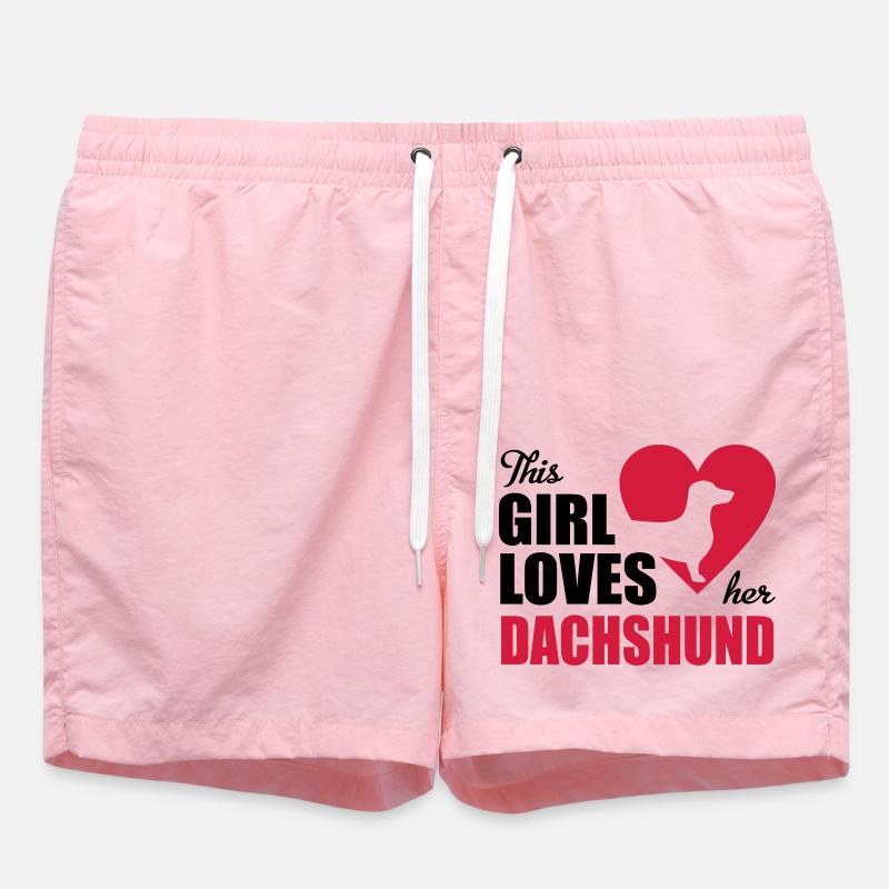 Dackel - Short de bain - rose
