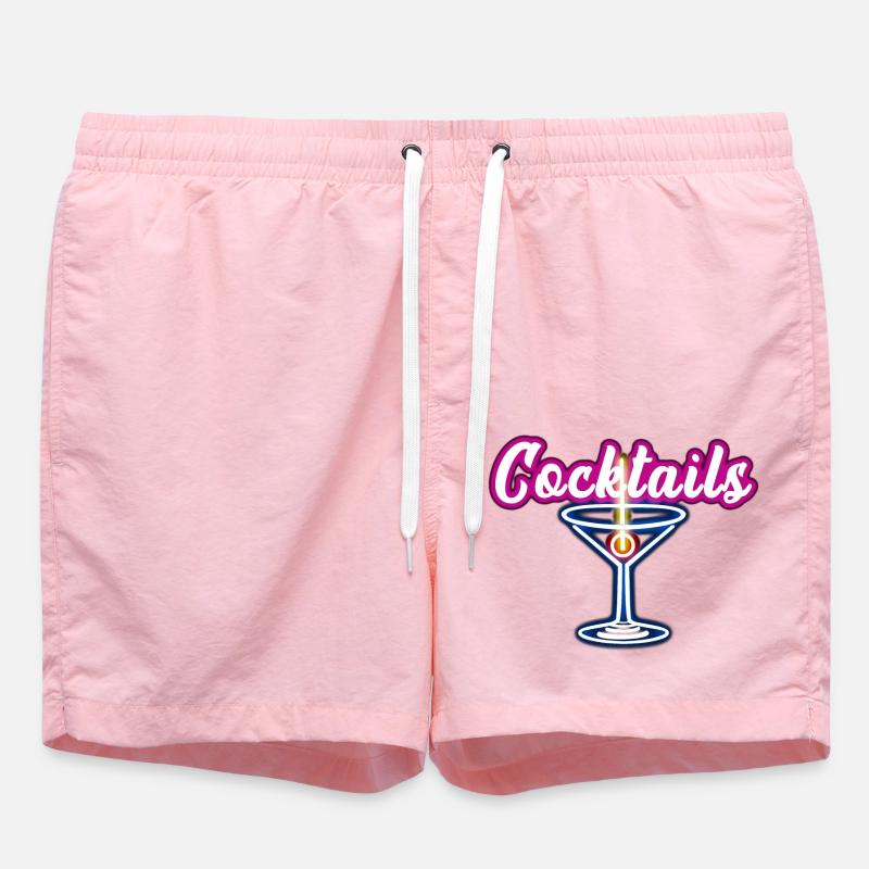 Cocktail - Short de bain - rose