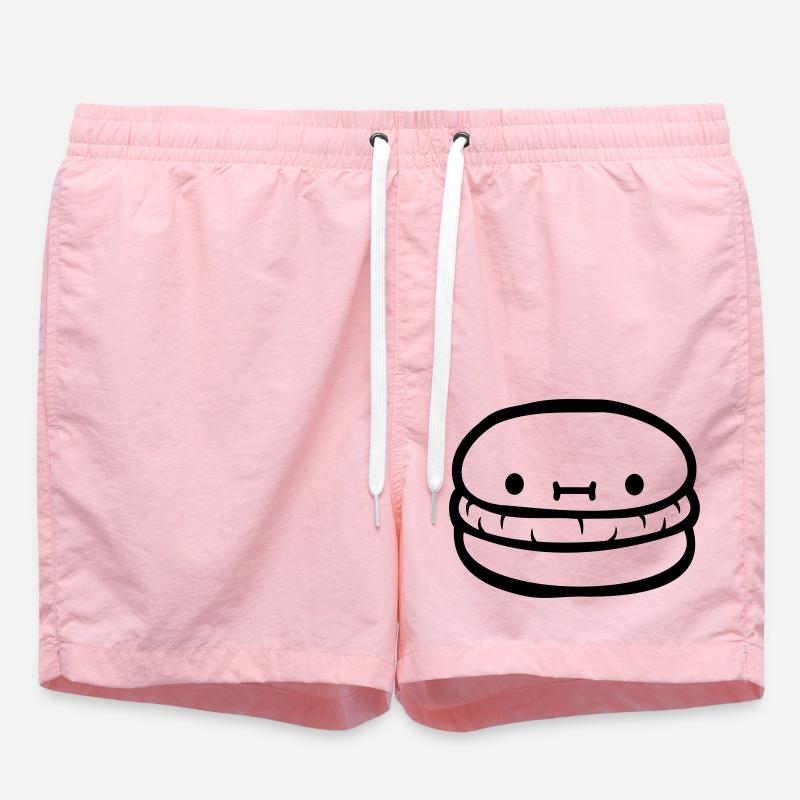 Burger visage mignon - Short de bain - rose