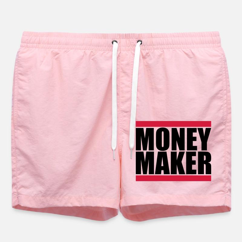 Bar Logo Money Maker - Short de bain - rose