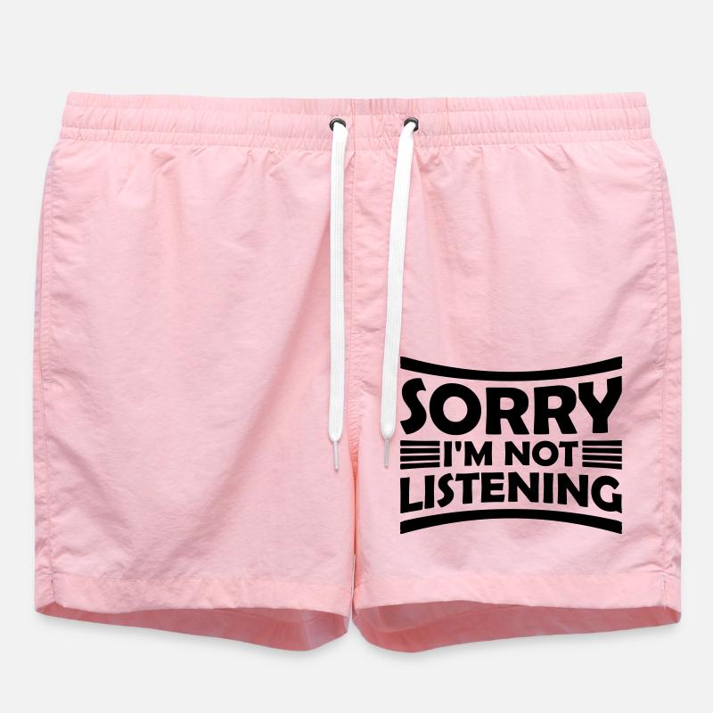 désolé de ne pas écouter - Short de bain - rose