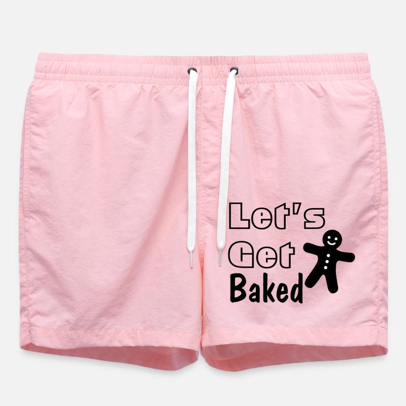 Lets Get Baked - Badeshorts - Pink