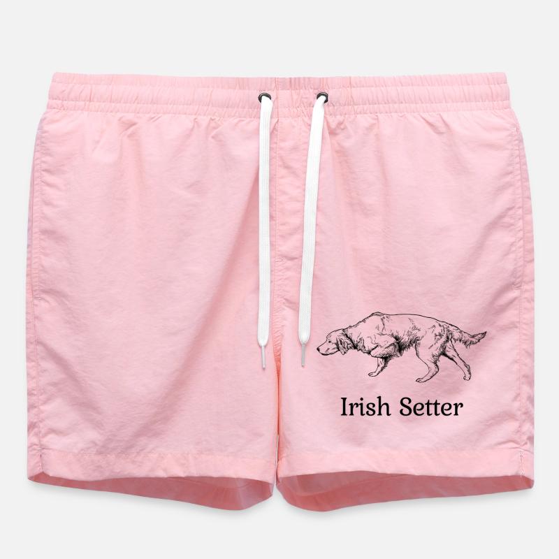 Irish Setter ci-dessus - Short de bain - rose