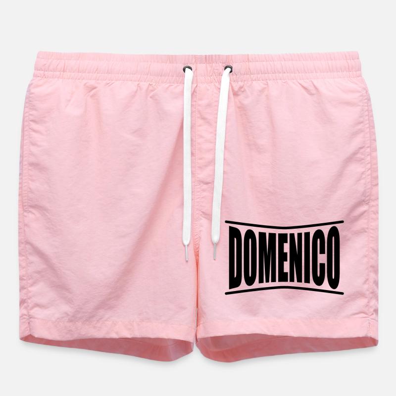 Domenico t-shirt gift idea - Swim Trunks - pink