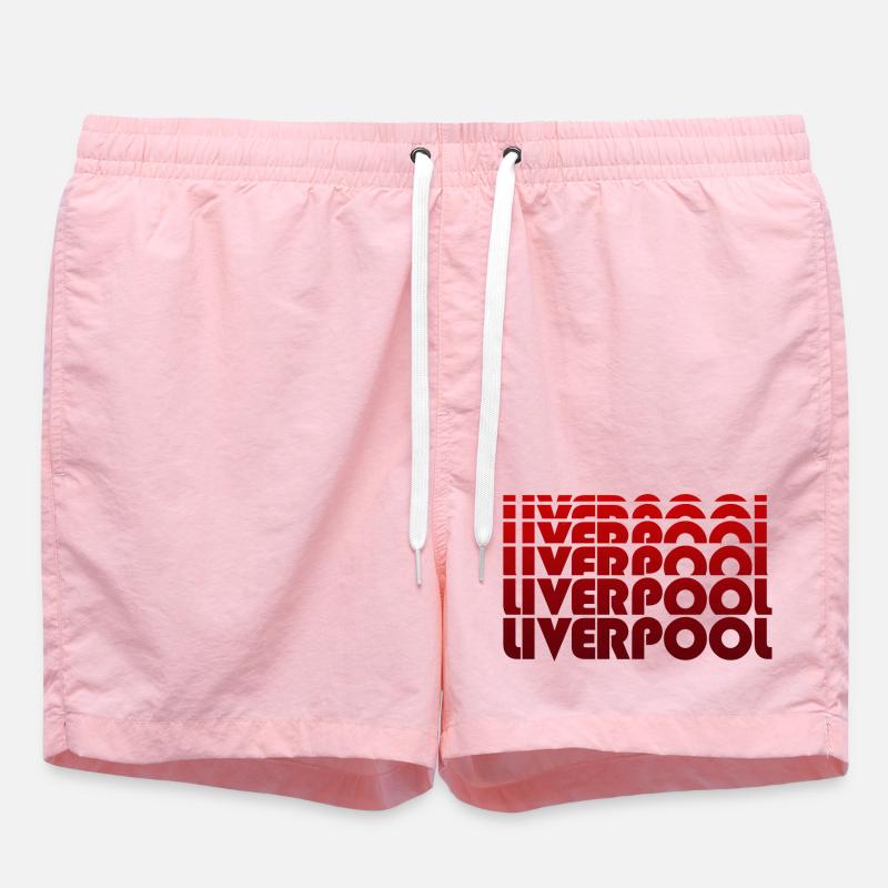 Liverpool Multitext Rétro Design - Short de bain - rose