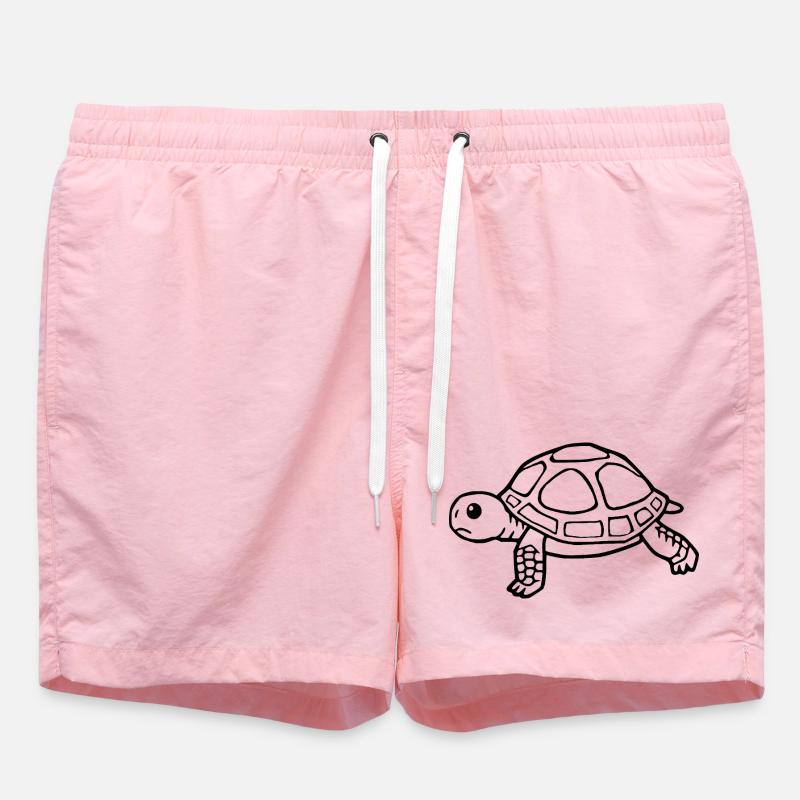 Turtle Turtles - Swim Trunks - pink