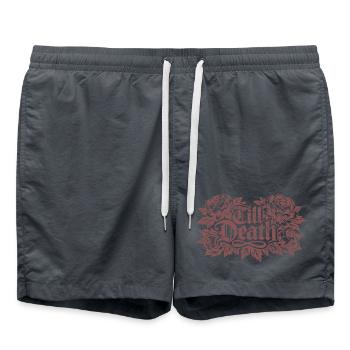 Till Death Florale Gothic | Valentine's Day - Swim Trunks -  - Front