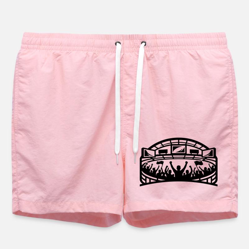 Silhouette des supporters du stade - Short de bain - rose