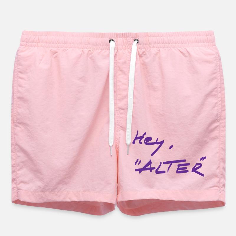 Greeting - different - Swim Trunks - pink