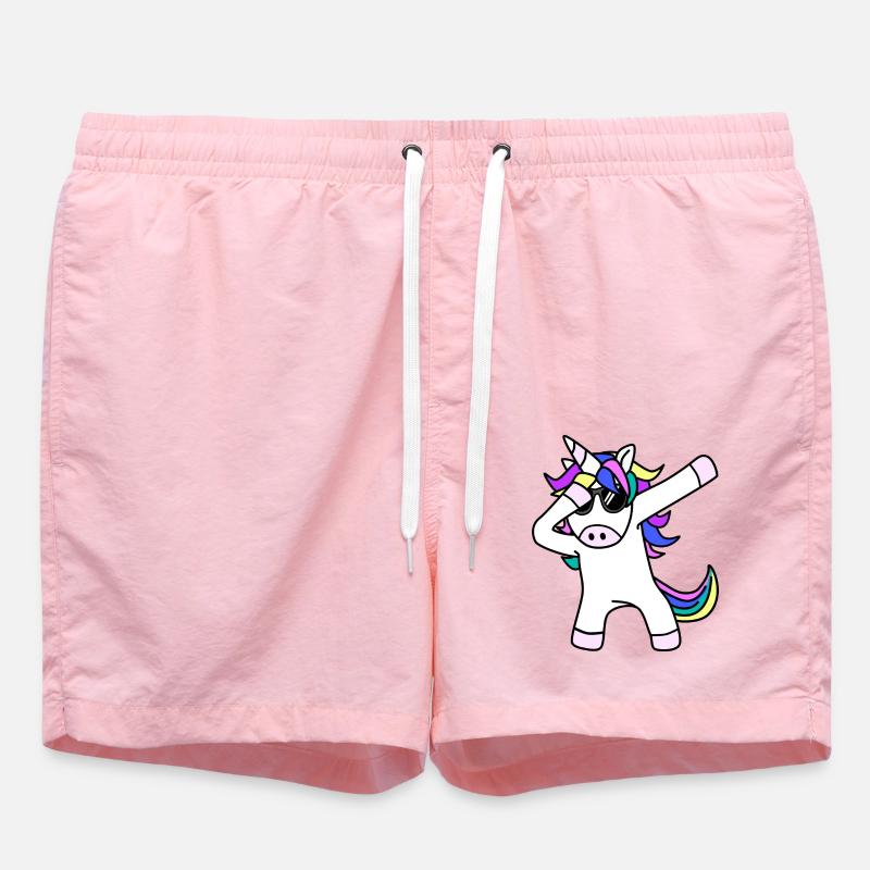 Dabbing Einhorn - Badeshorts - Pink