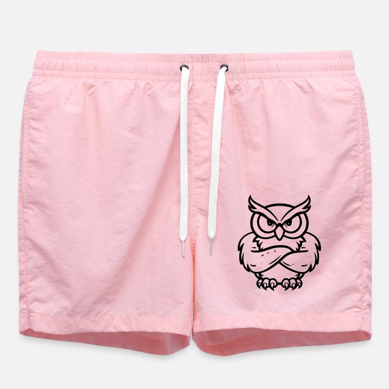 eule comic - Badeshorts - Pink
