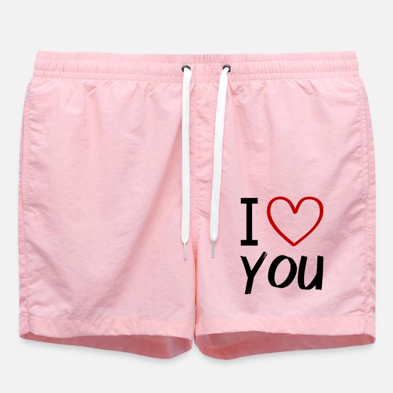 Je t’aime - Short de bain - rose