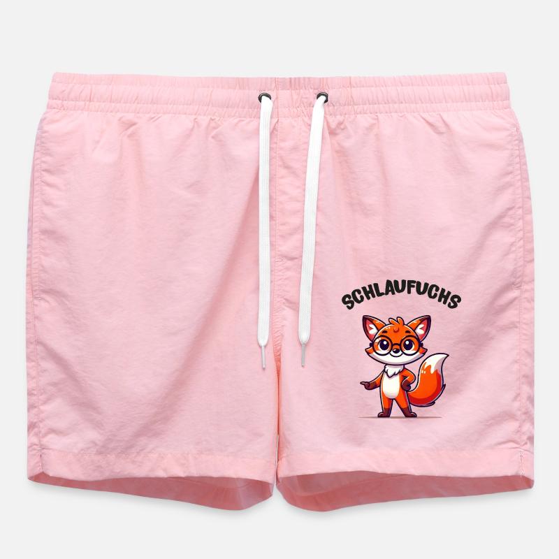 Renard intelligent - Short de bain - rose