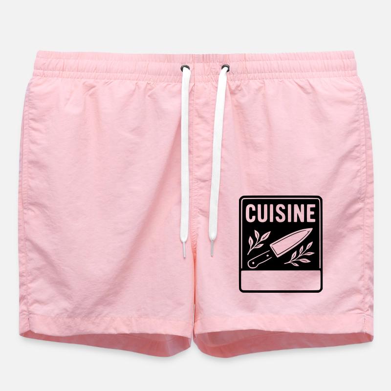 Cuisine -NOM PRÉNOM - Short de bain - rose