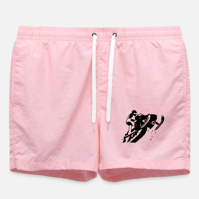 snowmobile_2 - Swim Trunks - pink